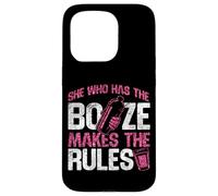 Bartender Mixologist She Who Has The Booze Makes The Rules Case for iPhone 15 Pro