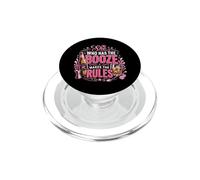 Bartender Mixologist She Who Has The Booze Makes The Rules PopSockets PopGrip for MagSafe