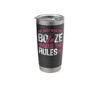Bartender Mixologist She Who Has The Booze Makes The Rules Stainless Steel Insulated Tumbler