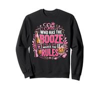 Bartender Mixologist She Who Has The Booze Makes The Rules Sweatshirt