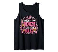 Bartender Mixologist She Who Has The Booze Makes The Rules Tank Top