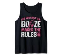 Bartender Mixologist She Who Has The Booze Makes The Rules Tank Top