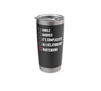 Bartender Mixologist Single Married It's Complicated in A Stainless Steel Insulated Tumbler
