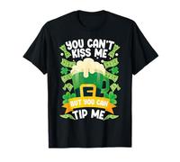 Bartender Mixologist St Patricks Day You Can't Kiss Me But T-Shirt