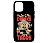 Bartender Mixologist Taco Will Mix Drinks For Tacos Case for iPhone 12/12 Pro