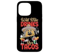 Bartender Mixologist Taco Will Mix Drinks For Tacos Case for iPhone 14 Pro Max