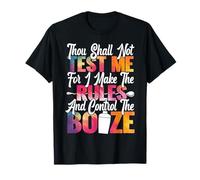 Bartender Mixologist Thou Shall Not Test Me for I Make The T-Shirt