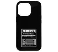 Bartender Nutrition Facts Funny Charisma Therapist Case for iPhone 13 Pro