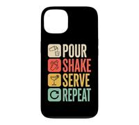 Bartender Pour Shake Serve Repeat Mixology Case for iPhone 13