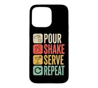 Bartender Pour Shake Serve Repeat Mixology Case for iPhone 15 Pro Max