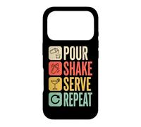 Bartender Pour Shake Serve Repeat Mixology Case for iPhone 17 Pro