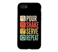 Bartender Pour Shake Serve Repeat Mixology Case for iPhone SE (2020) / 7/8