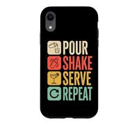 Bartender Pour Shake Serve Repeat Mixology Case for iPhone XR