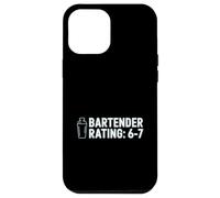 Bartender Rating 6 7 Funny Cocktail Joke Bar Case for iPhone 12 Pro Max