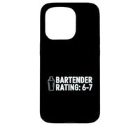 Bartender Rating 6 7 Funny Cocktail Joke Bar Case for iPhone 15 Pro