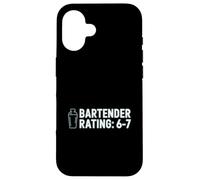Bartender Rating 6 7 Funny Cocktail Joke Bar Case for iPhone 16