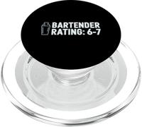 Bartender Rating 6 7 Funny Cocktail Joke Bar PopSockets PopGrip for MagSafe