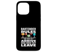 Bartender Rules Everyone Makes Me Happy Arrive Leave Case for iPhone 13 Pro Max