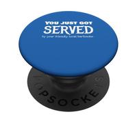 Bartender Served Novelty, Funny Cocktail Mixer Joke PopSockets Adhesive PopGrip