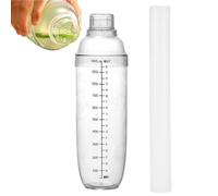 Bartender Shaker - Cocktail Shaker Set, Hand Bar Shaker Set Shaker Cup | Clear Shaker Bottle with Scale and Strainer, Complete Bar Tool Set, Drink Mixer Cocktail Shaker Cup for Bar Party Kitchen Tools