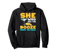 Bartender She Who Has The Booze Makes Rules Pullover Hoodie