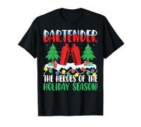 Bartender The Heroes of The Holiday Season Christmas T-Shirt