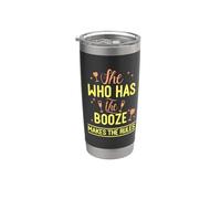 Bartending She Who Has the Booze - Bartender Stainless Steel Insulated Tumbler