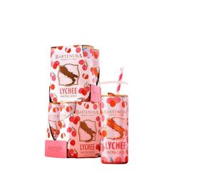 Bartenura Lychee Moscato Cans | Exotic Tropical Bliss in Every Sip, Experience the Irresistible Fusion of Fresh Lychee | 5% ABV | 4 x 250ml | Perfect for Parties And Celebrations