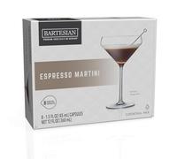 Bartesian Espresso Martini Cocktail Mix - Cocktail Mixer Ingredients for Vodka Cocktail - Drink Pods for Bartesian Cocktail Machine - Non-Alcoholic Mixers for Mixing with Spirits - Set of 8 Capsules