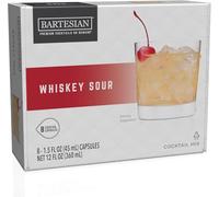 Bartesian Whiskey Sour Cocktail Mix - Whiskey Cocktail Ingredients - Bartesian Cocktail Capsules - Non-Alcoholic Cocktail Mix - Set of 8 Capsules