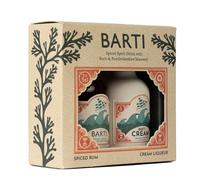 Barti Mini Duo Spiced Rum & Cream Liqueur Gift Set 2 x 5cl - Premium Welsh Rum & Cream Miniatures - Luxury Miniature Spirits Gift for Him & Her - Small Alcohol Gift Set