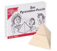 Bartl 102078 Mini Wooden Puzzle The Pyramid Puzzle 2 Small Wooden Pieces