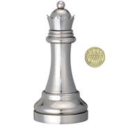 Bartl Eureka 473685 Queen Cast Chess Game, Silver, 1 Player, Age 10+