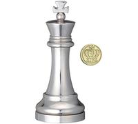 Bartl Eureka 473686 King Cast Chess Game, Silver, 1 Player, Age 8+ to Adult