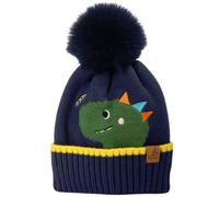 Bartleby Childs Fleece Lined Thermal Bobble Hat- Dinosaur