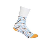 Bartleby Comfort Top Bamboo Sock, Non-Elastic Grip, Womens Size 4 to 8 (Puffin)