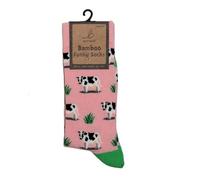 Bartleby Funky Bamboo Socks - Grazing Cow Design