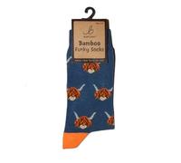 Bartleby Funky Bamboo Socks - Highland Cow Design