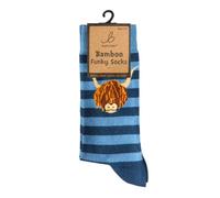 Bartleby Funky Bamboo Socks Striped Highland Cow