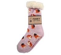 Bartleby Funky Cosy Women’s Socks | Sherpa Thermal Bed Socks | Super Soft, Warm Fluffy Lounge Socks (Guinea Pig, UK4-8, UK Footwear Size System, Adult, Women, Numeric Range, Medium, 4, 8)