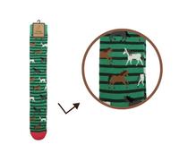 Bartleby Funky Welly Boot Socks Uk 4-8 Green Galloping Horses
