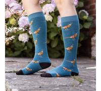 Bartleby Funky Welly Boot Socks Uk 6-11 - Golden Pheasant