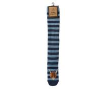 Bartleby Funky Welly Socks - Highland Cow, Stripe