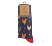 Bartleby Ladies Funky Bamboo Socks - Colourful Chickens