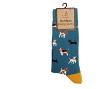 Bartleby Ladies Funky Bamboo Socks - Doggy Divas Design, Multicolour Cartoon, Size 4-7, 1 Pair