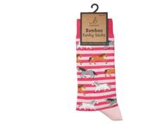 Bartleby Ladies Funky Bamboo Socks Galloping Horse Design Sizes 4-7