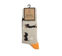 Bartleby Ladies Funky Bamboo Socks Sausage Doggie Size 4-7