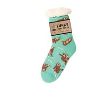 Bartleby Ladies Sherpa Socks - Sleepy Sloth