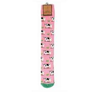 Bartleby Ladies Welly Socks - Cow Print