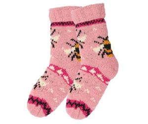 Bartleby Long Wool Knit Socks - Bees